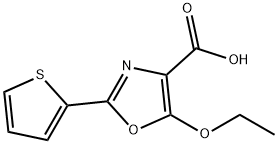 5-乙氧基-2-(噻吩-2-基)噁唑-4-羧酸 结构式