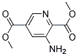 DIMETHYL 3-AMINOPYRIDINE-2,5-DICARBOXYLATE 结构式