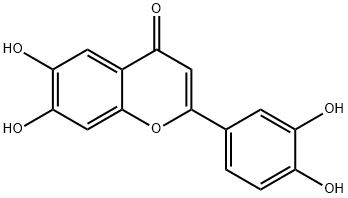 4H-1-BENZOPYRAN-4-ONE, 2-(3,4-DIHYDROXYPHENYL)-6,7-DIHYDROXY 结构式