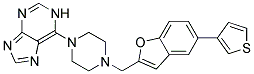 6-(4-([5-(3-THIENYL)-1-BENZOFURAN-2-YL]METHYL)PIPERAZIN-1-YL)-1H-PURINE 结构式