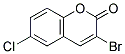 3-BROMO-6-CHLOROCOUMARIN 结构式