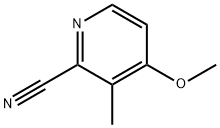 4-METHOXY-3-METHYL-PYRIDINE-2-CARBONITRILE 结构式