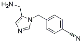 4-(5-AMINOMETHYL-IMIDAZOL-1-YLMETHYL)-BENZONITRILE 结构式