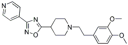 4-(5-(1-[2-(3,4-DIMETHOXYPHENYL)ETHYL]PIPERIDIN-4-YL)-1,2,4-OXADIAZOL-3-YL)PYRIDINE 结构式