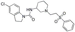 5-CHLORO-N-(1-[2-(PHENYLSULFONYL)ETHYL]PIPERIDIN-3-YL)INDOLINE-1-CARBOXAMIDE 结构式
