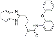 N-[3-(1H-BENZIMIDAZOL-2-YL)PROPYL]-N-METHYL-N'-(2-PHENOXYPHENYL)UREA 结构式