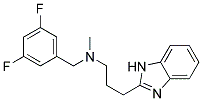 3-(1H-BENZIMIDAZOL-2-YL)-N-(3,5-DIFLUOROBENZYL)-N-METHYLPROPAN-1-AMINE 结构式