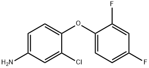 3-CHLORO-4-(2,4-DIFLUOROPHENOXY)ANILINE 结构式