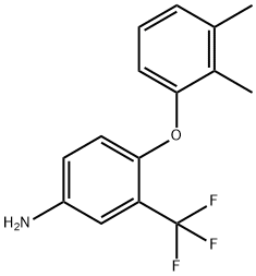 4-(2,3-DIMETHYLPHENOXY)-3-(TRIFLUOROMETHYL)ANILINE 结构式
