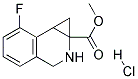 METHYL 7-FLUORO-1A,2,3,7B-TETRAHYDRO-1H-CYCLOPROPA[C]ISOQUINOLINE-1A-CARBOXYLATE HYDROCHLORIDE 结构式