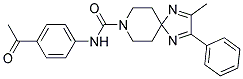N-(4-ACETYLPHENYL)-2-METHYL-3-PHENYL-1,4,8-TRIAZASPIRO[4.5]DECA-1,3-DIENE-8-CARBOXAMIDE 结构式