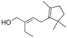 (E)-2-Ethyl-4-(2,5,5-trimethyl-cyclopent-1-enyl)-but-2-en-1-ol 结构式