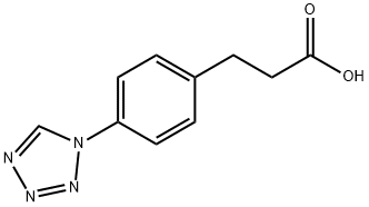 3-(4-(1H-四唑-1-基)苯基)丙酸 结构式