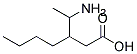 3-(1-AMINO-ETHYL)HEPTANOIC ACID 结构式