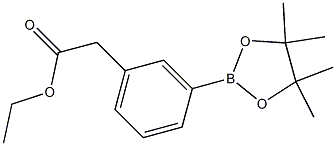 (3-ETHOXYCARBONYLMETHYL)PHENYLBORONIC ACID, PINACOL ESTER 结构式