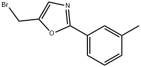 5-Bromomethyl-2-m-tolyl-oxazole 结构式