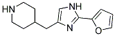 4-(2-FURAN-2-YL-1H-IMIDAZOL-4-YLMETHYL)-PIPERIDINE 结构式