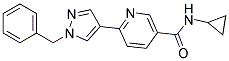 6-(1-Benzyl-1H-pyrazol-4-yl)-N-cyclopropylnicotinamide 结构式