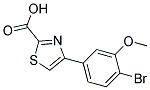 4-(4-Bromo-3-methoxy-phenyl)-thiazole-2-carboxylic acid 结构式