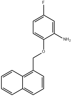 5-FLUORO-2-(1-NAPHTHYLMETHOXY)ANILINE 结构式