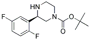 (R)-3-(2,5-DIFLUORO-PHENYL)-PIPERAZINE-1-CARBOXYLIC ACID TERT-BUTYL ESTER 结构式