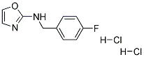 (4-FLUORO-BENZYL)-OXAZOL-2-YL-AMINE DIHYDROCHLORIDE 结构式