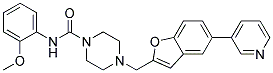 N-(2-METHOXYPHENYL)-4-[(5-PYRIDIN-3-YL-1-BENZOFURAN-2-YL)METHYL]PIPERAZINE-1-CARBOXAMIDE 结构式