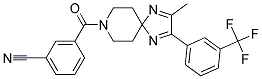 3-((2-METHYL-3-[3-(TRIFLUOROMETHYL)PHENYL]-1,4,8-TRIAZASPIRO[4.5]DECA-1,3-DIEN-8-YL)CARBONYL)BENZONITRILE 结构式