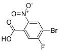 4-溴-5-氟-2-硝基苯甲酸 结构式
