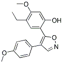 5-(5-ETHYL-2-HYDROXY-4-METHOXYPHENYL)-4-(4-METHOXYPHENYL)ISOXAZOLE 结构式