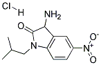 3-Amino-1-isobutyl-5-nitro-1,3-dihydro-indol-2-one hydrochloride 结构式