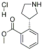 (S)-METHYL 2-(PYRROLIDIN-3-YL)BENZOATE HYDROCHLORIDE 结构式