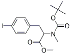 2-(TERT-BUTOXYCARBONYL-METHYL-AMINO)-3-(4-IODO-PHENYL)-PROPIONIC ACIDMETHYL ESTER 结构式