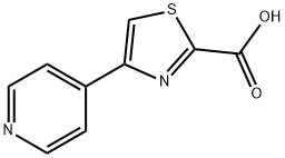 4-吡啶-4-基-1,3-噻唑-2-甲酸 结构式