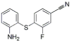 4-(2-AMINO-PHENYLSULFANYL)-3-FLUORO-BENZONITRILE 结构式