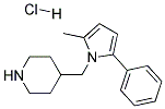 4-(2-METHYL-5-PHENYL-PYRROL-1-YLMETHYL)-PIPERIDINE HYDROCHLORIDE 结构式