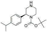 (S)-2-(4-ISOPROPYL-PHENYL)-PIPERAZINE-1-CARBOXYLIC ACID TERT-BUTYL ESTER 结构式