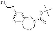 8-CHLOROMETHOXY-1,3,4,5-TETRAHYDRO-BENZO[C]AZEPINE-2-CARBOXYLIC ACID TERT-BUTYL ESTER 结构式