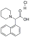 Naphthalen-1-yl-piperidin-1-yl-acetic acid hydrochloride 结构式
