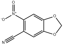 6-硝基苯并[D][1,3]二氧戊环-5-甲腈 结构式