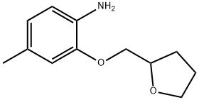 4-甲基-2-(氧杂环戊烷-2-基甲氧基)苯胺 结构式