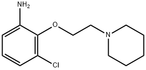 3-CHLORO-2-[2-(1-PIPERIDINYL)ETHOXY]PHENYLAMINE 结构式
