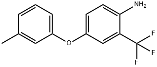 4-(3-METHYLPHENOXY)-2-(TRIFLUOROMETHYL)ANILINE 结构式