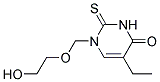 5-ETHYL-1-(2-HYDROXY-ETHOXYMETHYL)-2-THIOXO-2,3-DIHYDRO-1H-PYRIMIDIN-4-ONE 结构式