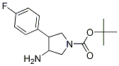 3-AMINO-4-(4-FLUOROPHENYL)-1-BOC-PYRROLIDINE 结构式