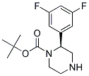 (S)-2-(3,5-DIFLUORO-PHENYL)-PIPERAZINE-1-CARBOXYLIC ACID TERT-BUTYL ESTER 结构式