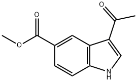METHYL 3-ACETYL-1H-INDOLE-5-CARBOXYLATE 结构式