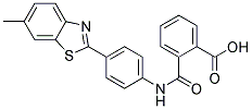 N-[4-(6-METHYL-BENZOTHIAZOL-2-YL)-PHENYL]-PHTHALAMIC ACID 结构式