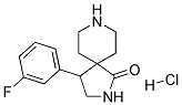 4-(3-FLUOROPHENYL)-2,8-DIAZASPIRO[4.5]DECAN-1-ONE HYDROCHLORIDE 结构式