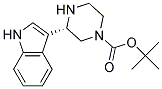 (S)-3-(1H-INDOL-3-YL)-PIPERAZINE-1-CARBOXYLIC ACID TERT-BUTYL ESTER 结构式